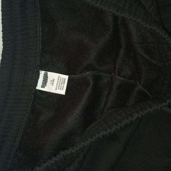 Victoria's Secret Pink - L Shorts Black Sweats Classic Fleece Logo High Rise New - Picture 5 of 6